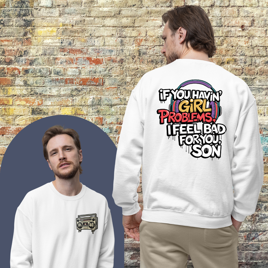 Printify Sweatshirt Girl Problems - Sweatshirt