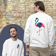 Printify Sweatshirt Gradient Flamingo - Sweatshirt
