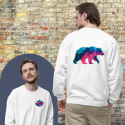 Printify Sweatshirt Gradient Grizzly - Sweatshirt