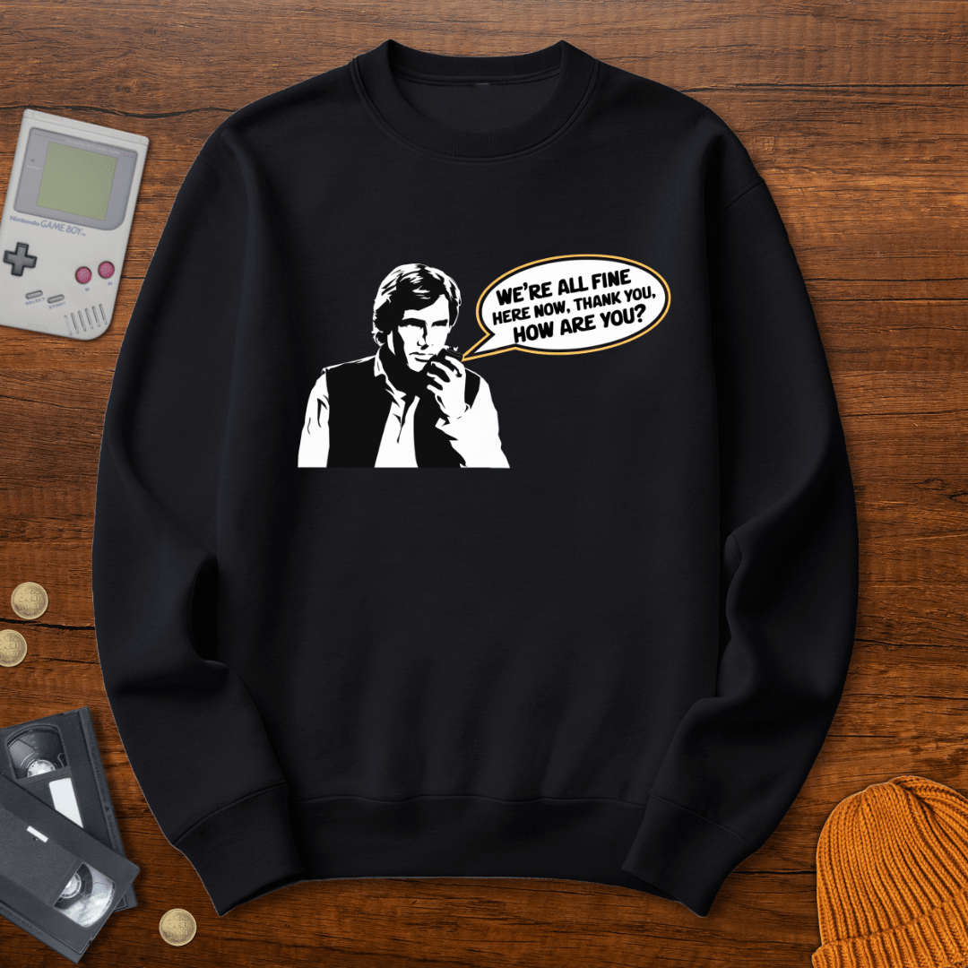 Printify Sweatshirt S / Black All Fine - Sweatshirt