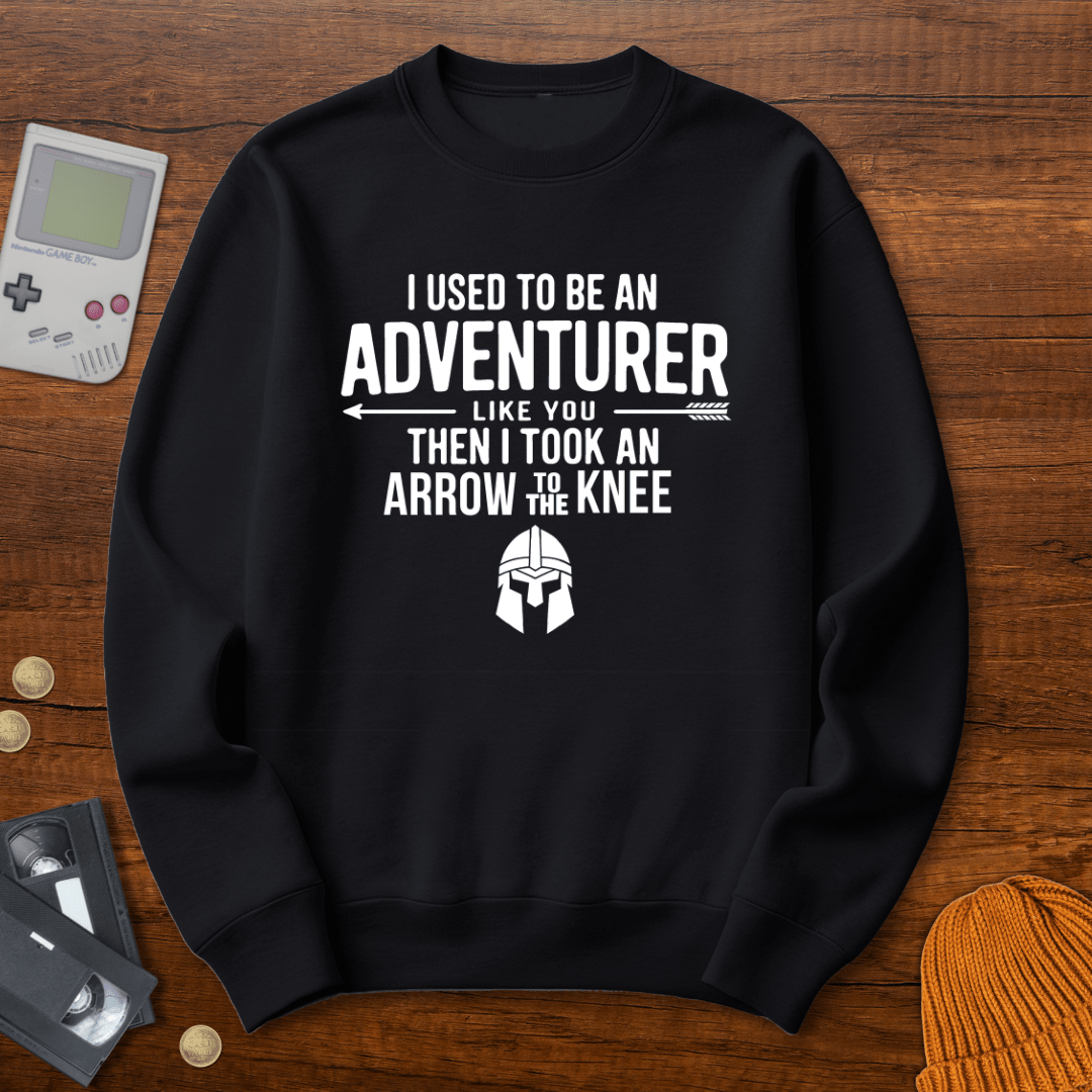 Printify Sweatshirt S / Black Arrow to the Knee - Sweatshirt