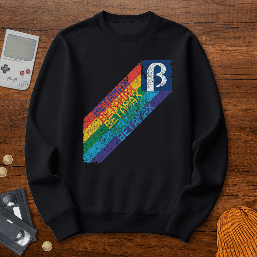 Printify Sweatshirt S / Black Betamax - Sweatshirt