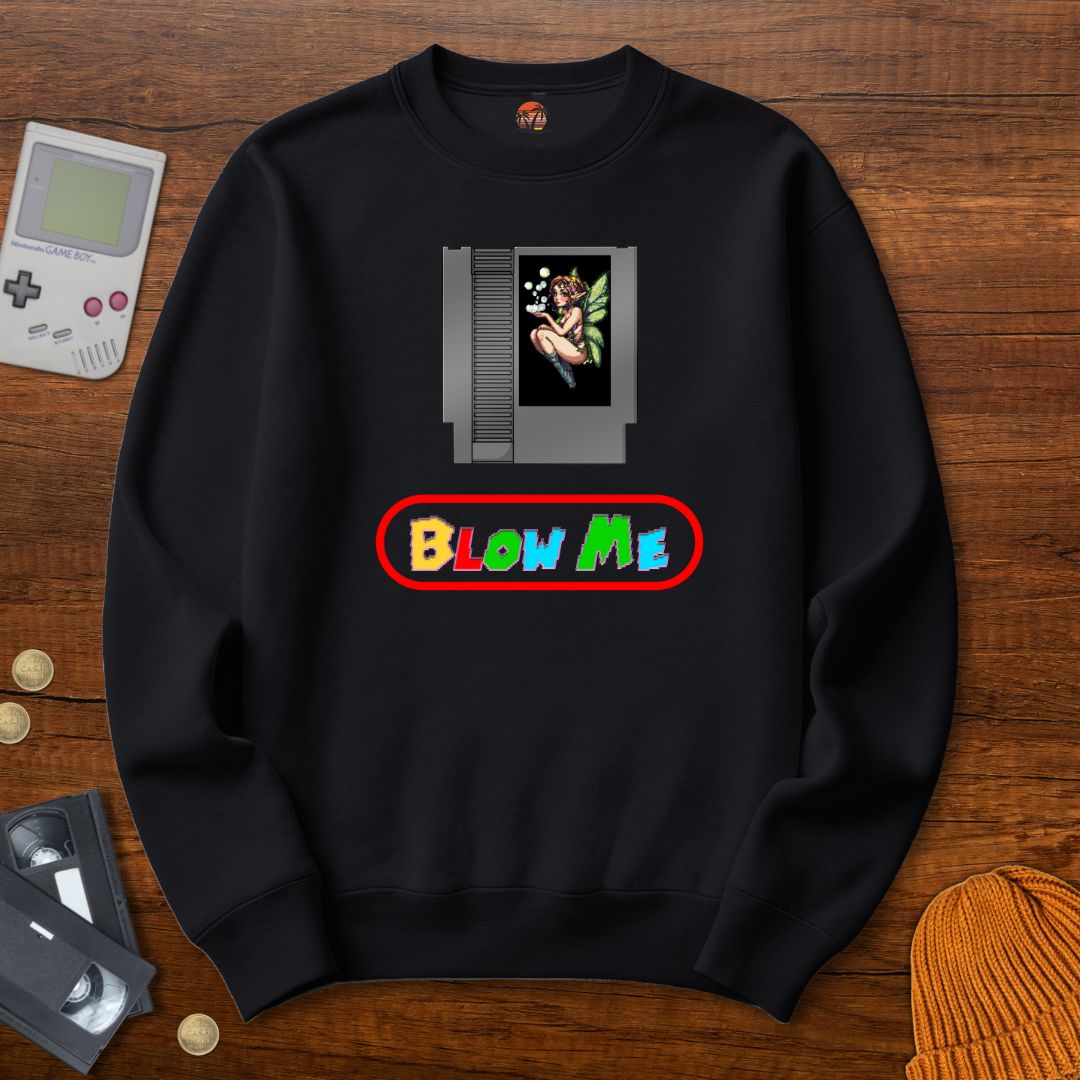 Printify Sweatshirt S / Black Blow Me - Sweatshirt