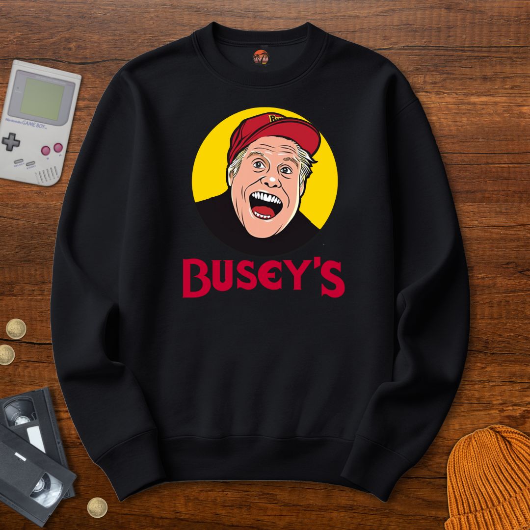 Printify Sweatshirt S / Black Busey's- Sweatshirt