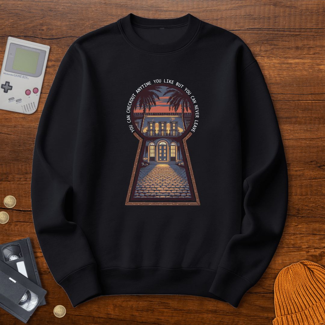 Printify Sweatshirt S / Black Californian Hotel - Sweatshirt