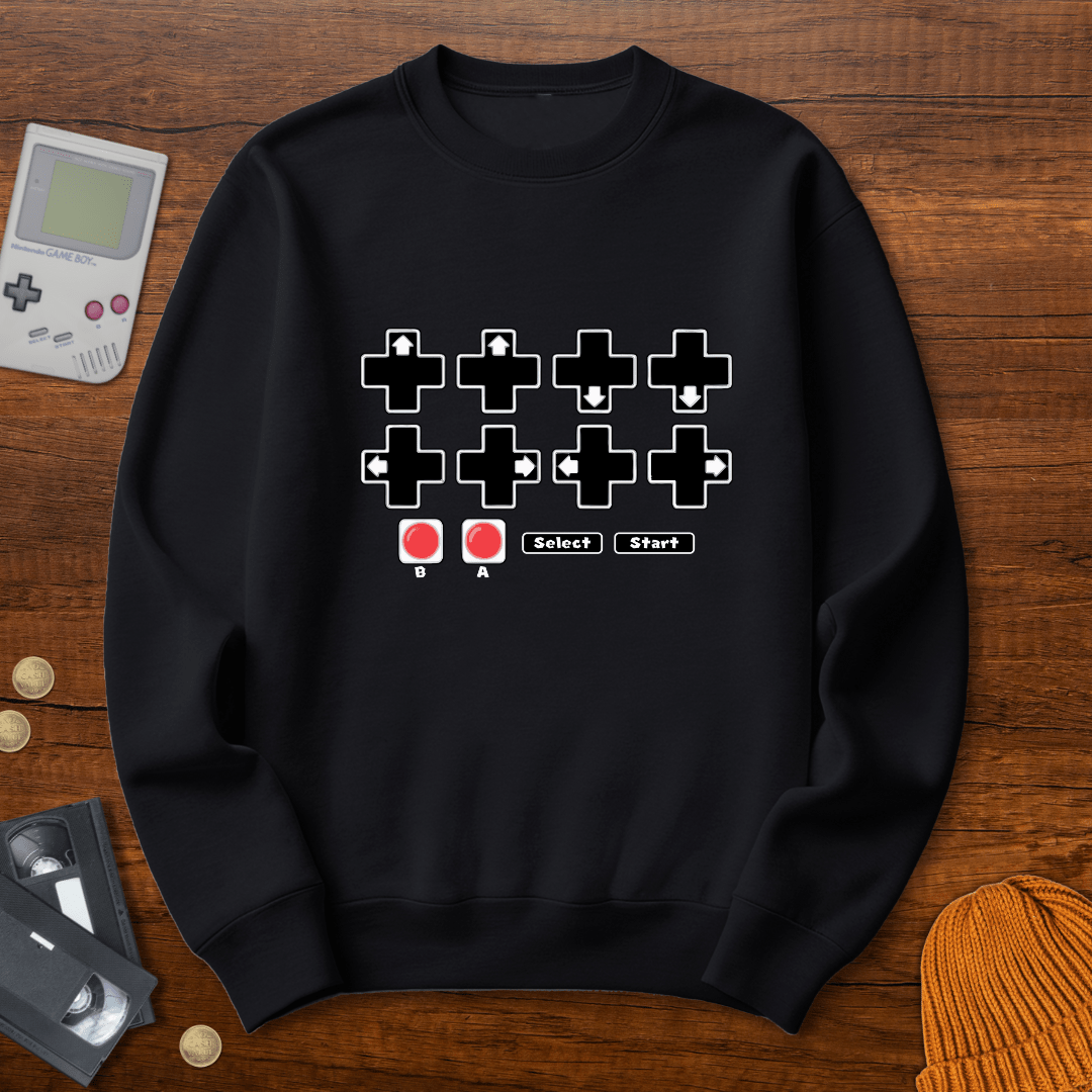Printify Sweatshirt S / Black Cheat Code - Sweatshirt