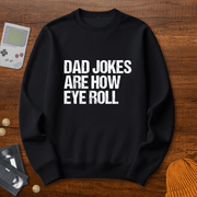 Printify Sweatshirt S / Black Dad Jokes - Sweatshirt