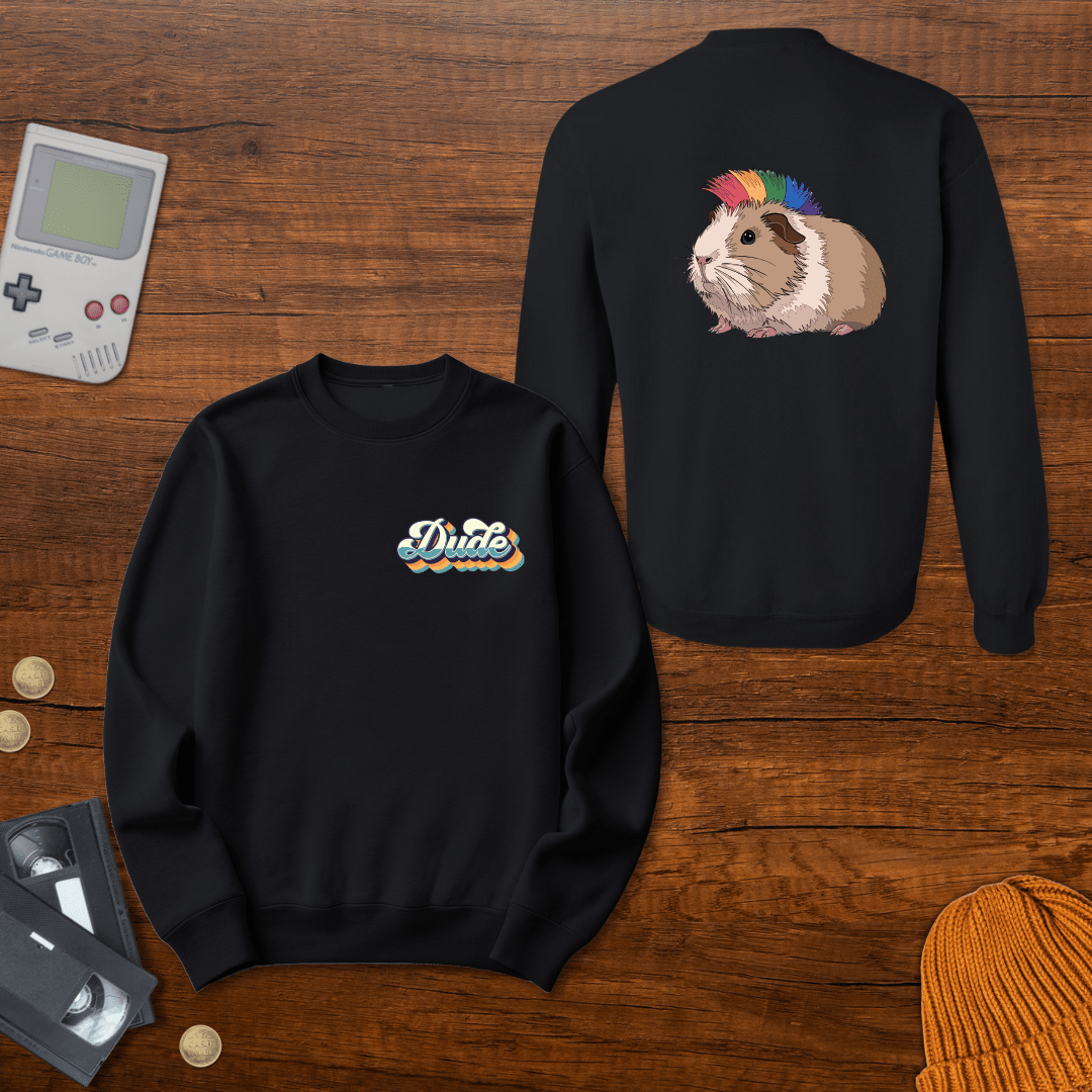 Printify Sweatshirt S / Black Dude - Sweatshirt