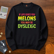 Printify Sweatshirt S / Black Dyslexic - Sweatshirt