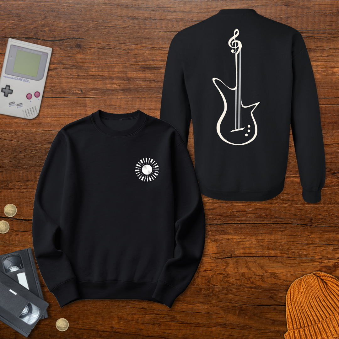 Printify Sweatshirt S / Black Elegant Tunes - Sweatshirt