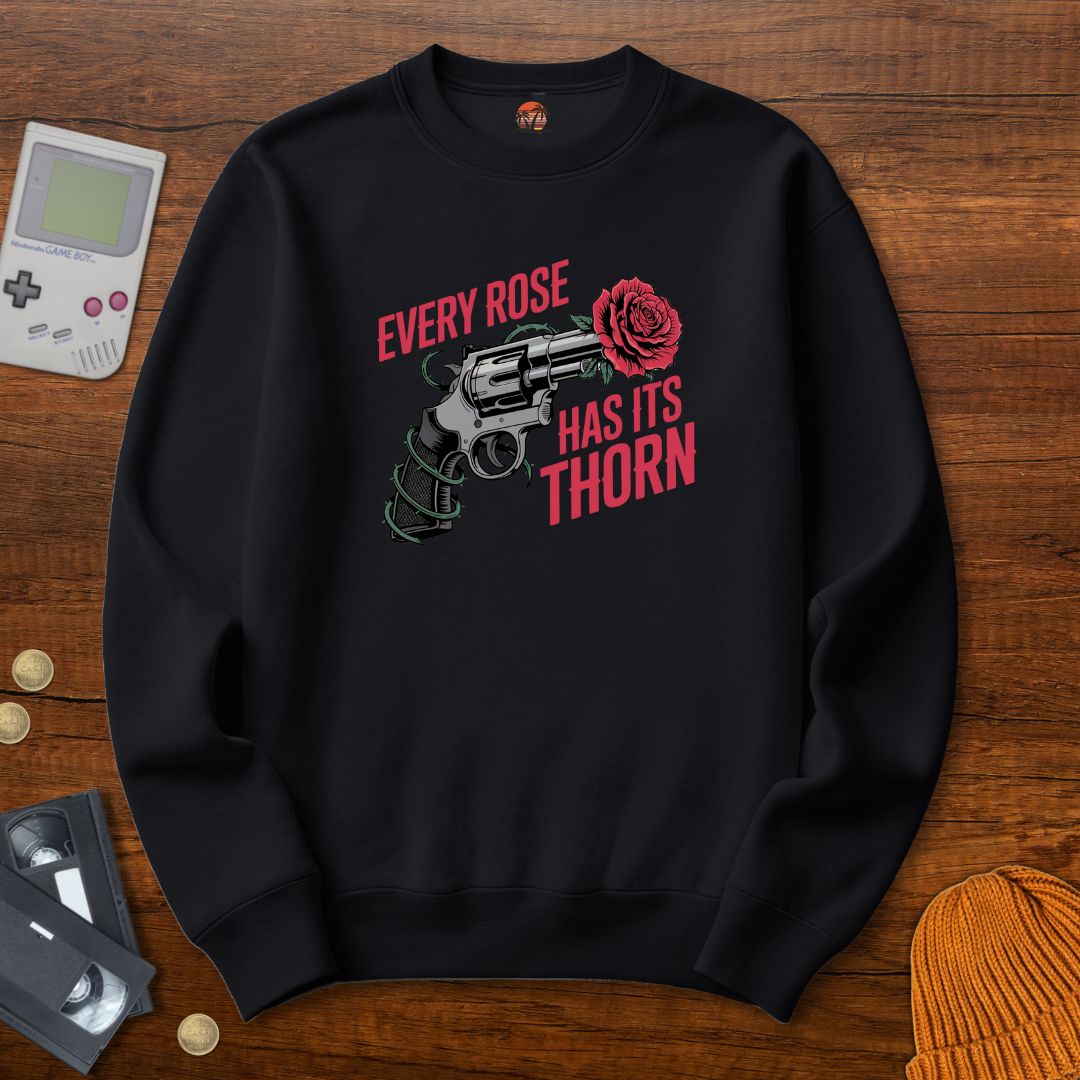 Printify Sweatshirt S / Black Every Rose - Sweatshirt