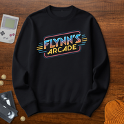 Printify Sweatshirt S / Black Flynn's Arcade - Sweatshirt