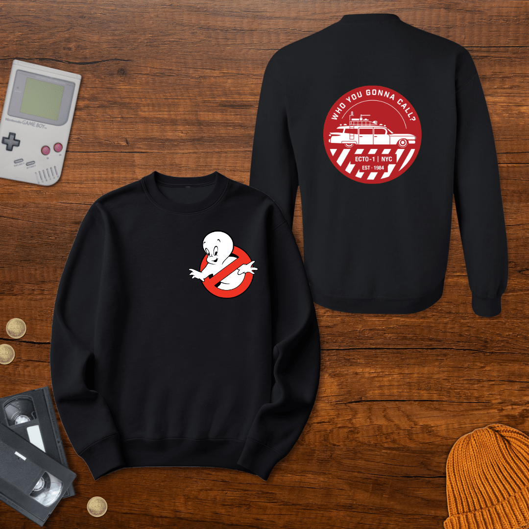 Printify Sweatshirt S / Black Ghosts - Sweatshirt
