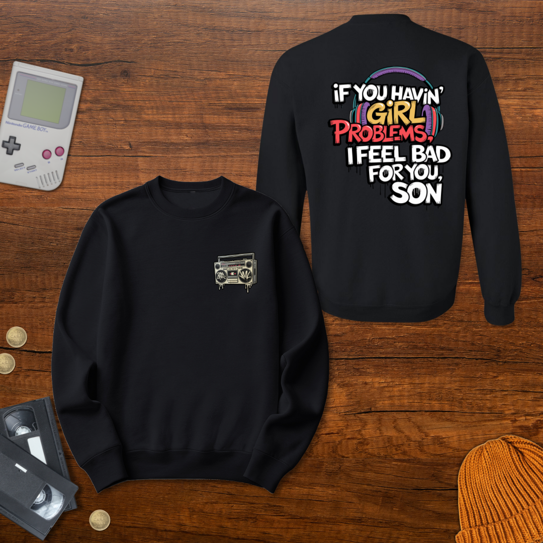 Printify Sweatshirt S / Black Girl Problems - Sweatshirt