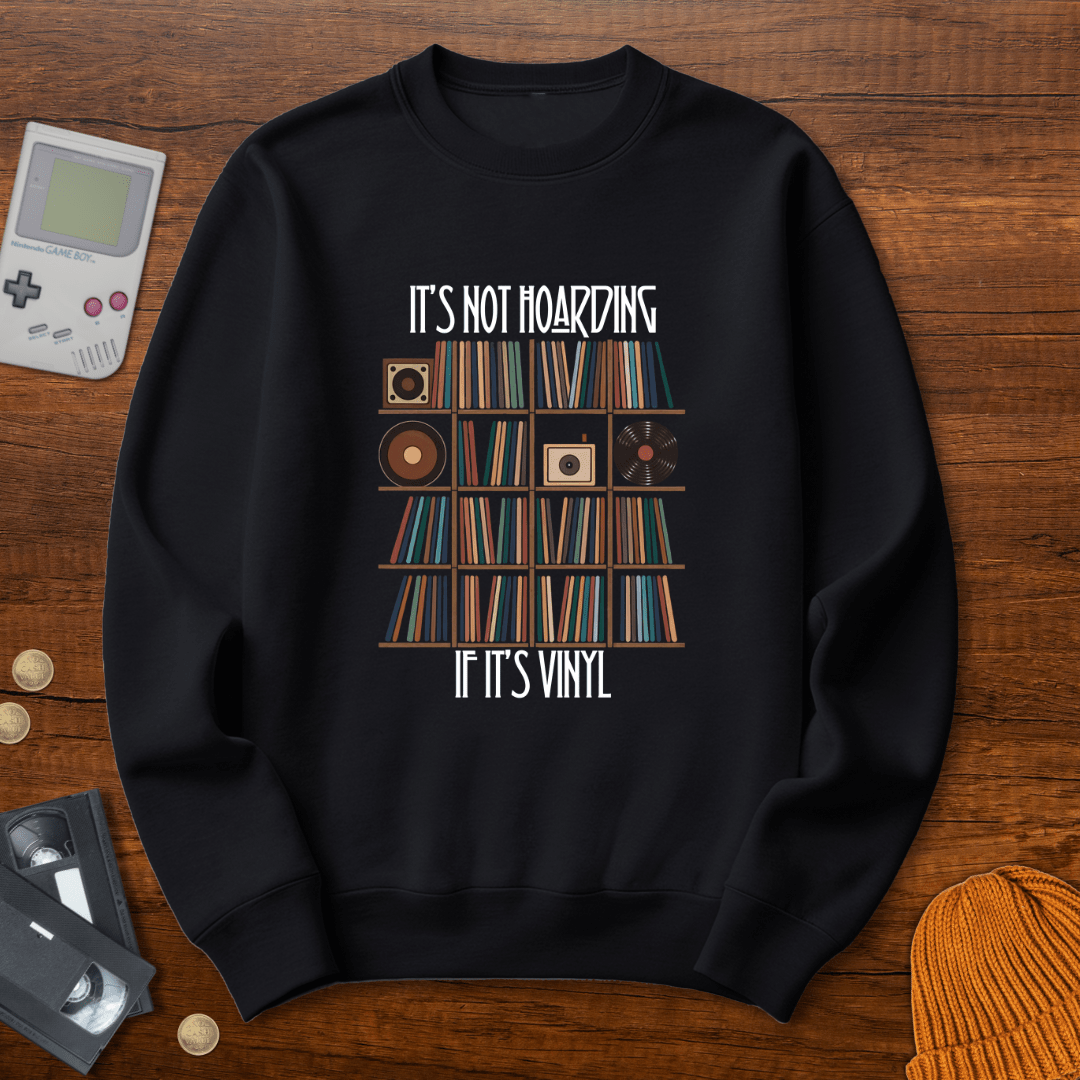 Printify Sweatshirt S / Black Hoarding - Sweatshirt