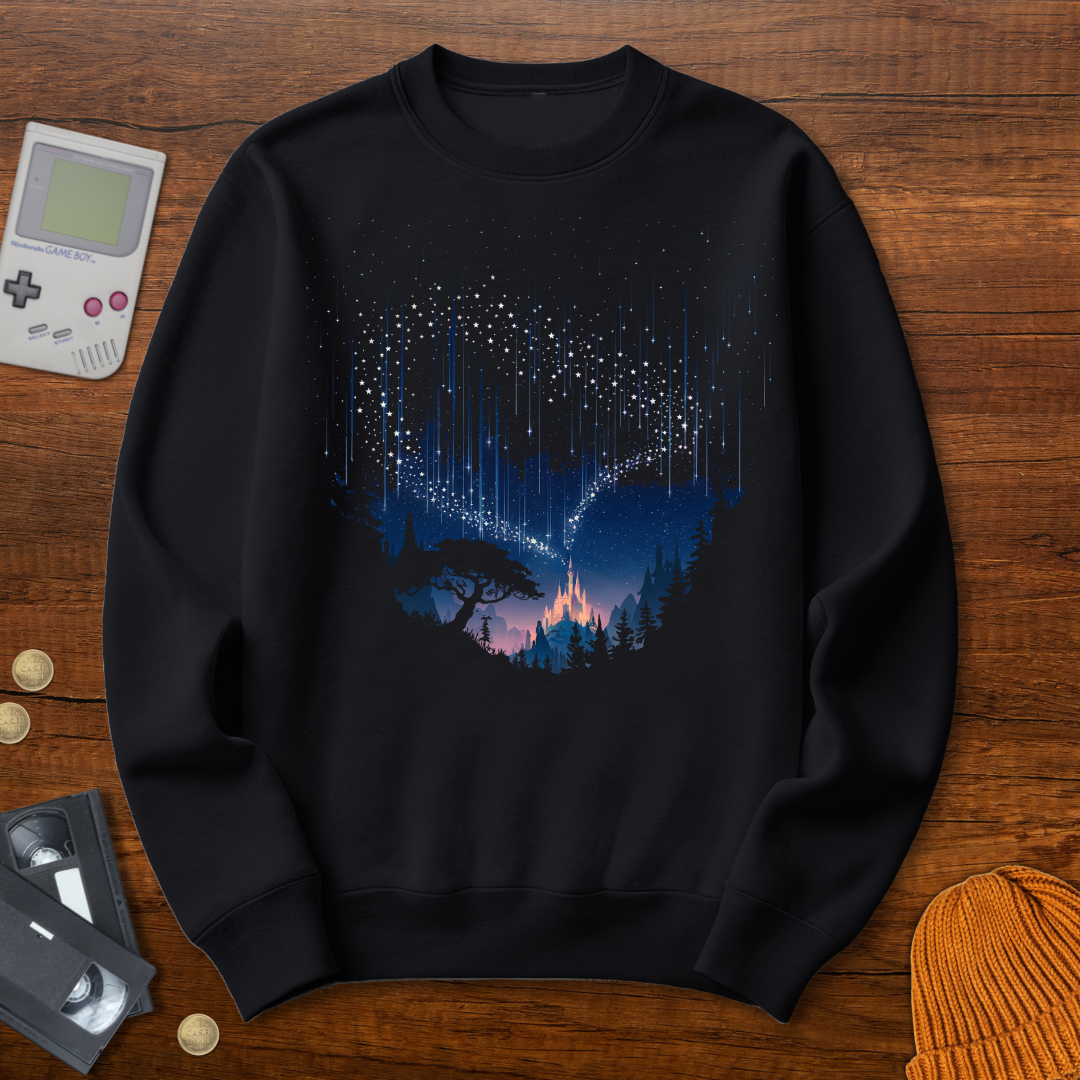 Printify Sweatshirt S / Black Magic Castle - Sweatshirt