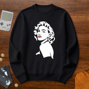 Printify Sweatshirt S / Black Material Girl - Sweatshirt