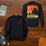 Printify Sweatshirt S / Black Mt Doom - Sweatshirt
