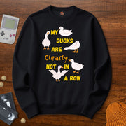 Printify Sweatshirt S / Black My Ducks- Sweatshirt