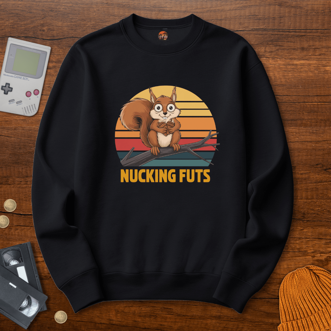 Printify Sweatshirt S / Black Nucking Futs - Sweatshirt