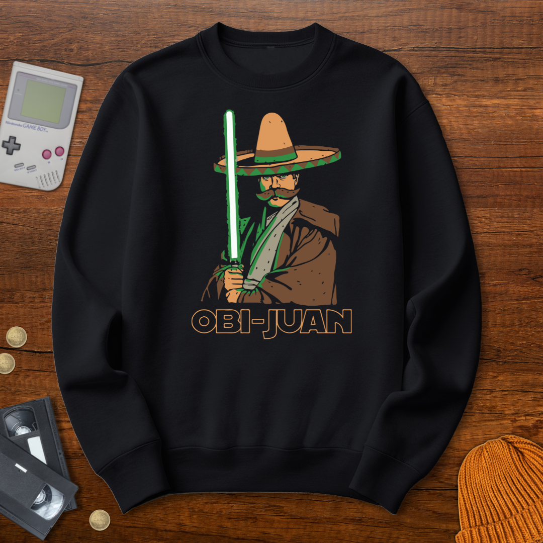 Printify Sweatshirt S / Black Obi Juan - Sweatshirt
