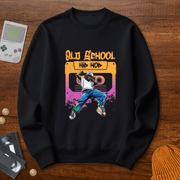 Printify Sweatshirt S / Black Old School HipHop - Sweatshirt