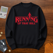 Printify Sweatshirt S / Black Running up that Hill - Sweatshirt