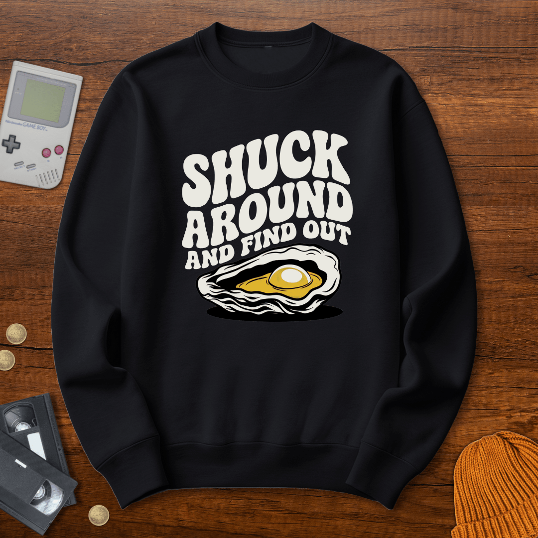 Printify Sweatshirt S / Black Shuck Around - Sweatshirt