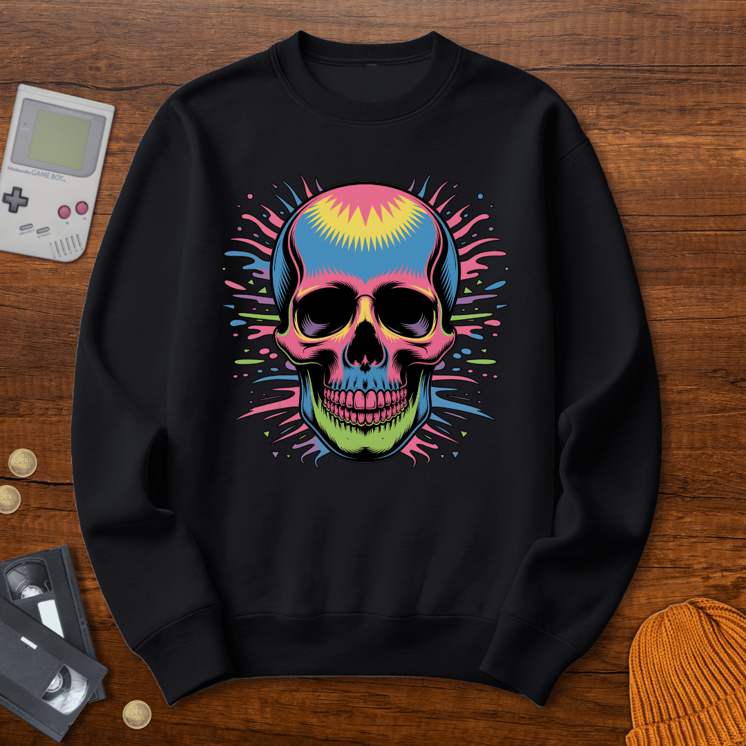 Printify Sweatshirt S / Black Skull - Sweatshirt