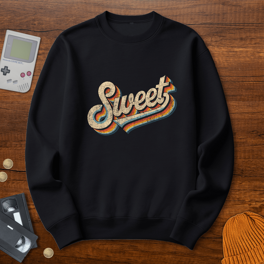Printify Sweatshirt S / Black Sweet - Sweatshirt
