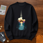 Printify Sweatshirt S / Black Tranquil Tunes - Sweatshirt