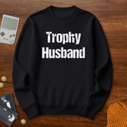 Printify Sweatshirt S / Black Trophy Husband - Sweatshirt
