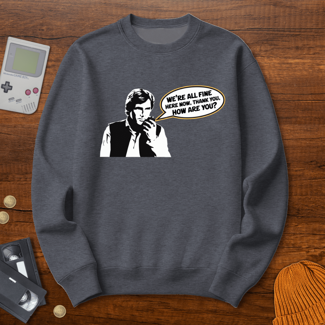 Printify Sweatshirt S / Graphite Heather All Fine - Sweatshirt
