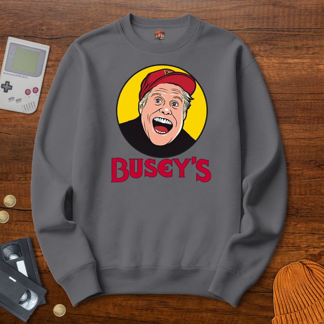 Printify Sweatshirt S / Graphite Heather Busey's- Sweatshirt