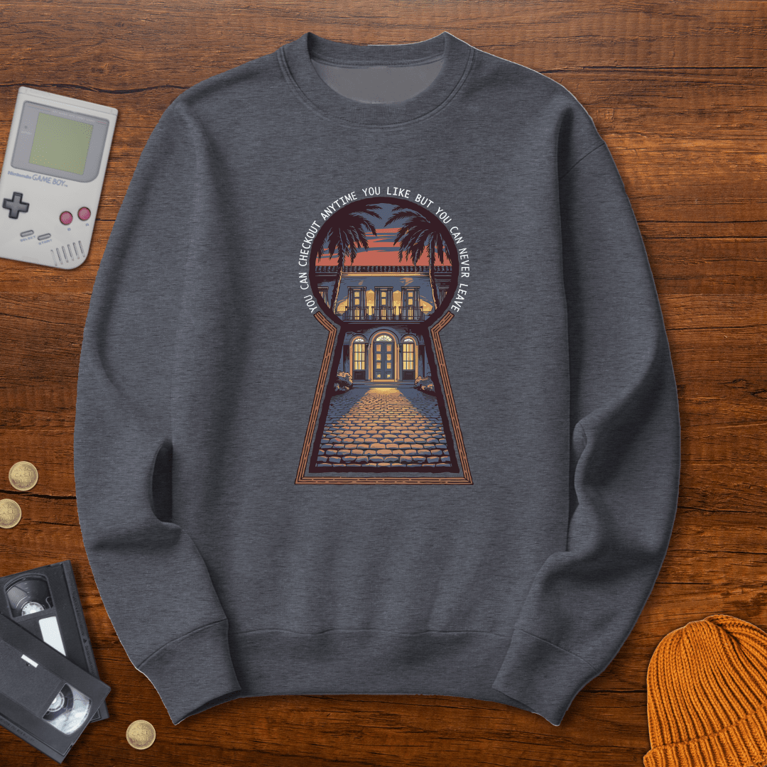 Printify Sweatshirt S / Graphite Heather Californian Hotel - Sweatshirt