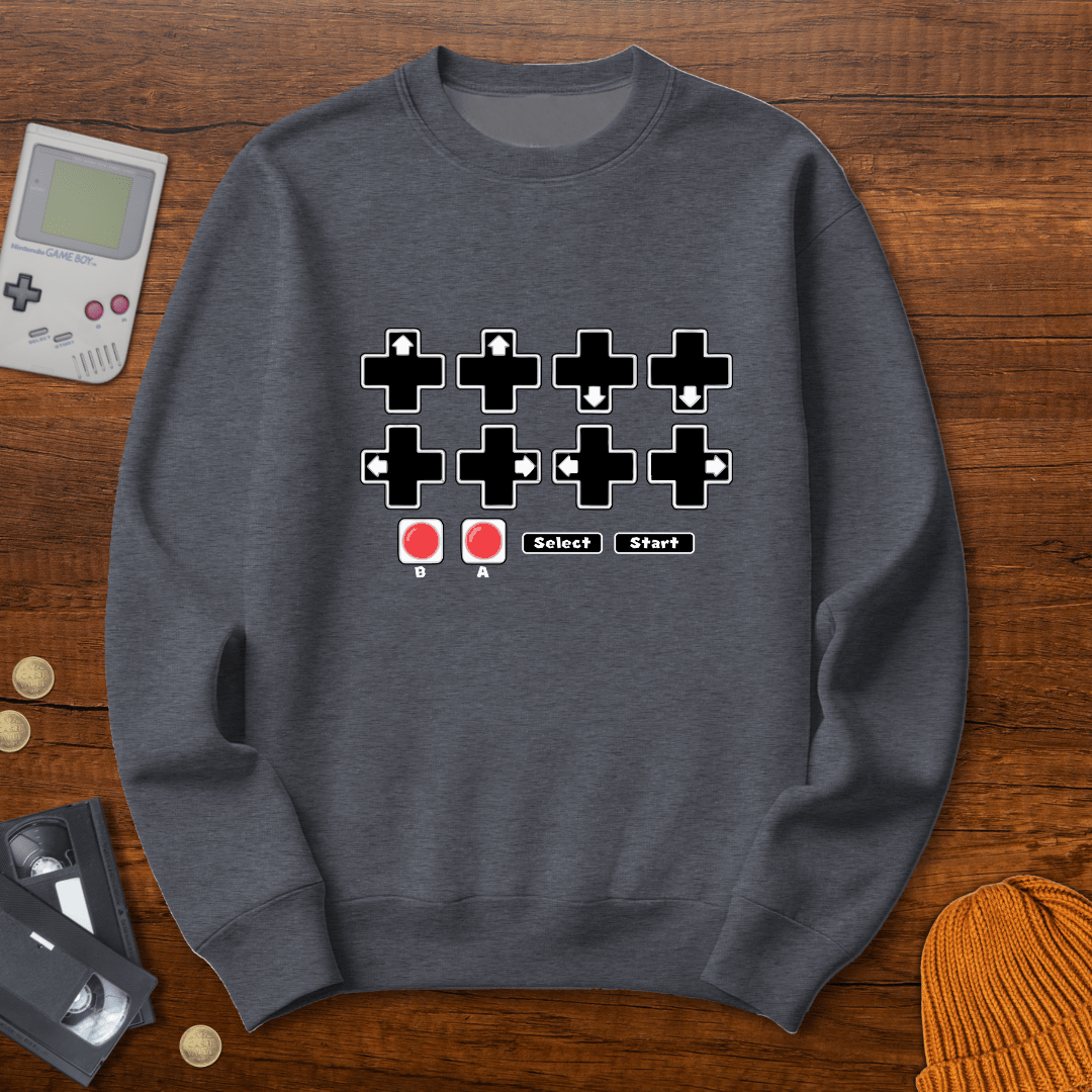 Printify Sweatshirt S / Graphite Heather Cheat Code - Sweatshirt