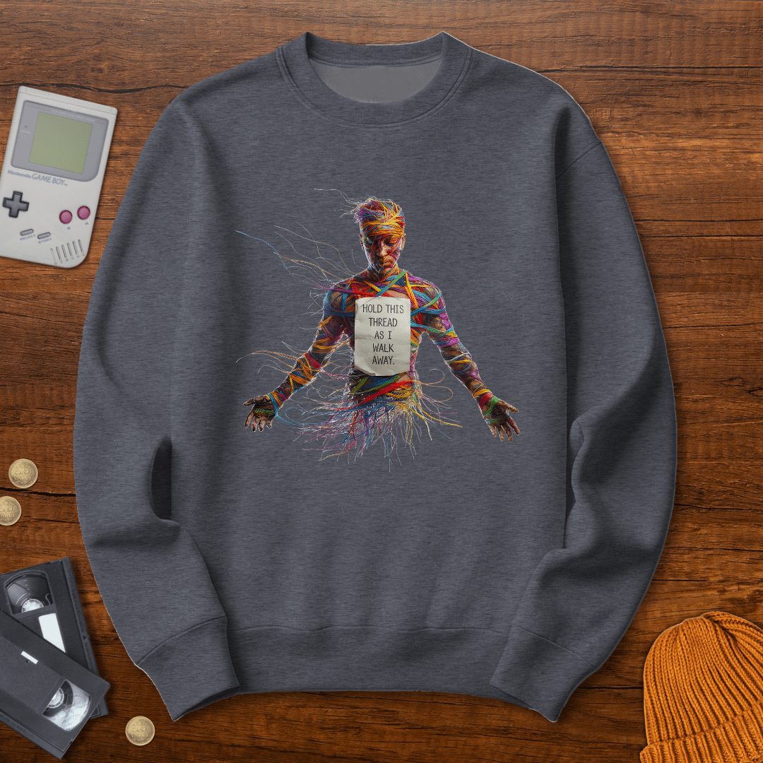 Printify Sweatshirt S / Graphite Heather Destroy my sweater - Sweatshirt