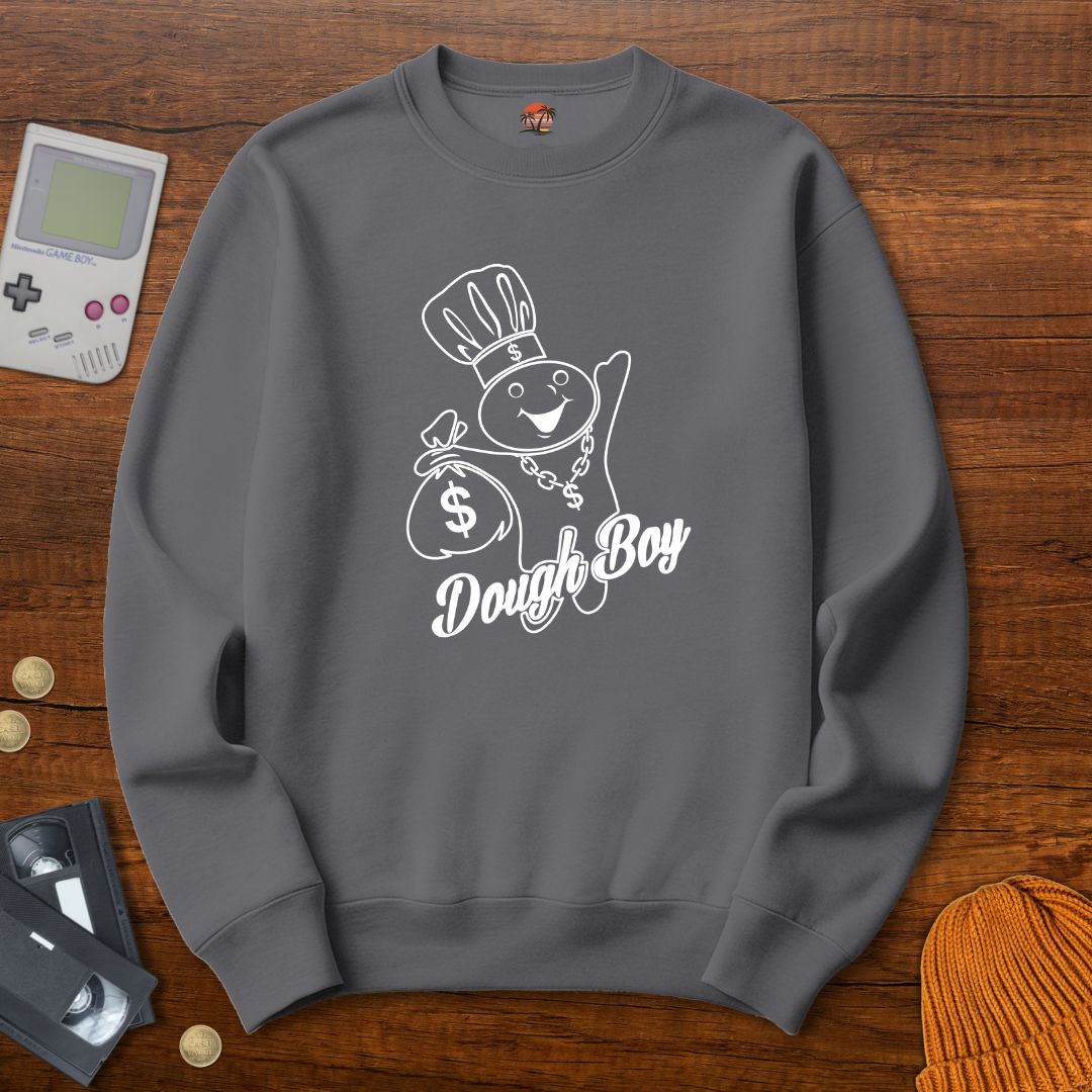Printify Sweatshirt S / Graphite Heather DoughBoy - Sweatshirt