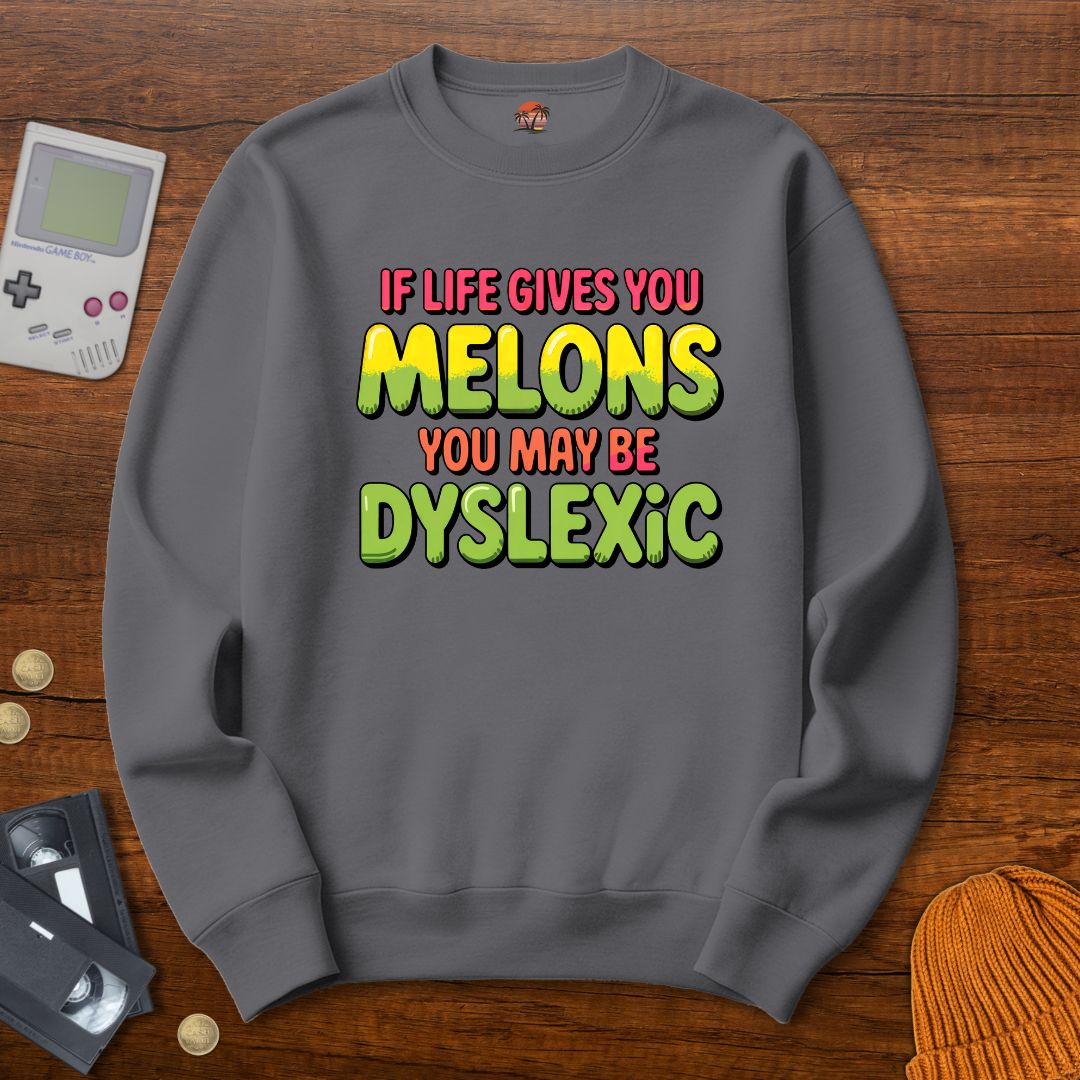 Printify Sweatshirt S / Graphite Heather Dyslexic - Sweatshirt