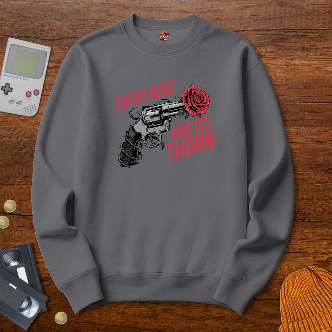 Printify Sweatshirt S / Graphite Heather Every Rose - Sweatshirt