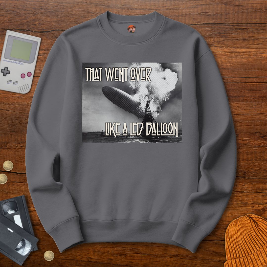 Printify Sweatshirt S / Graphite Heather Led Balloon - Sweatshirt