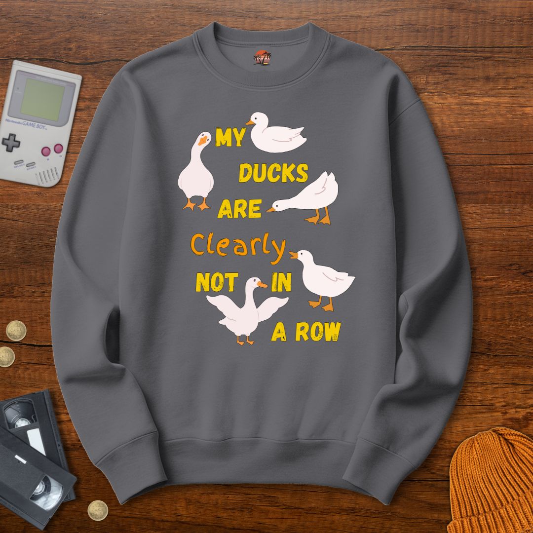Printify Sweatshirt S / Graphite Heather My Ducks- Sweatshirt