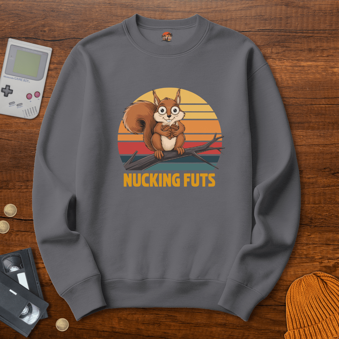 Printify Sweatshirt S / Graphite Heather Nucking Futs - Sweatshirt