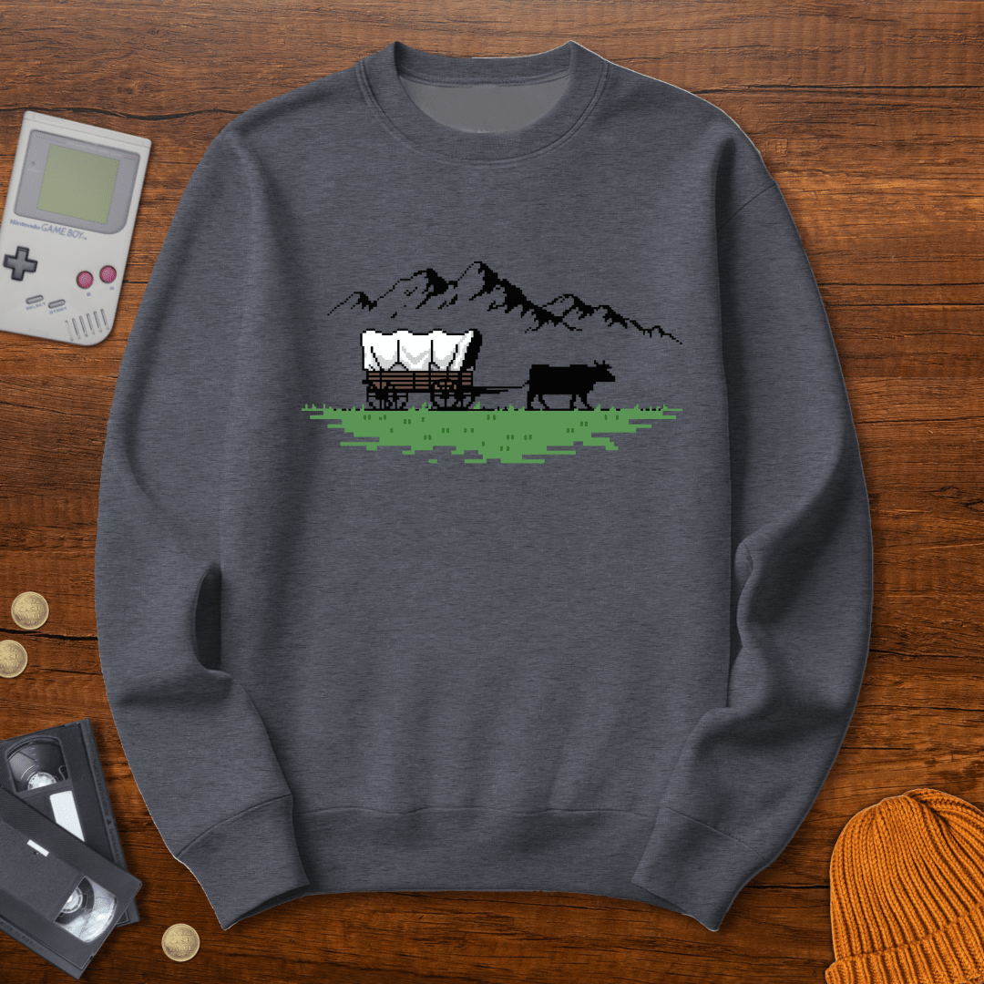 Printify Sweatshirt S / Graphite Heather Oregon Trail - Sweatshirt