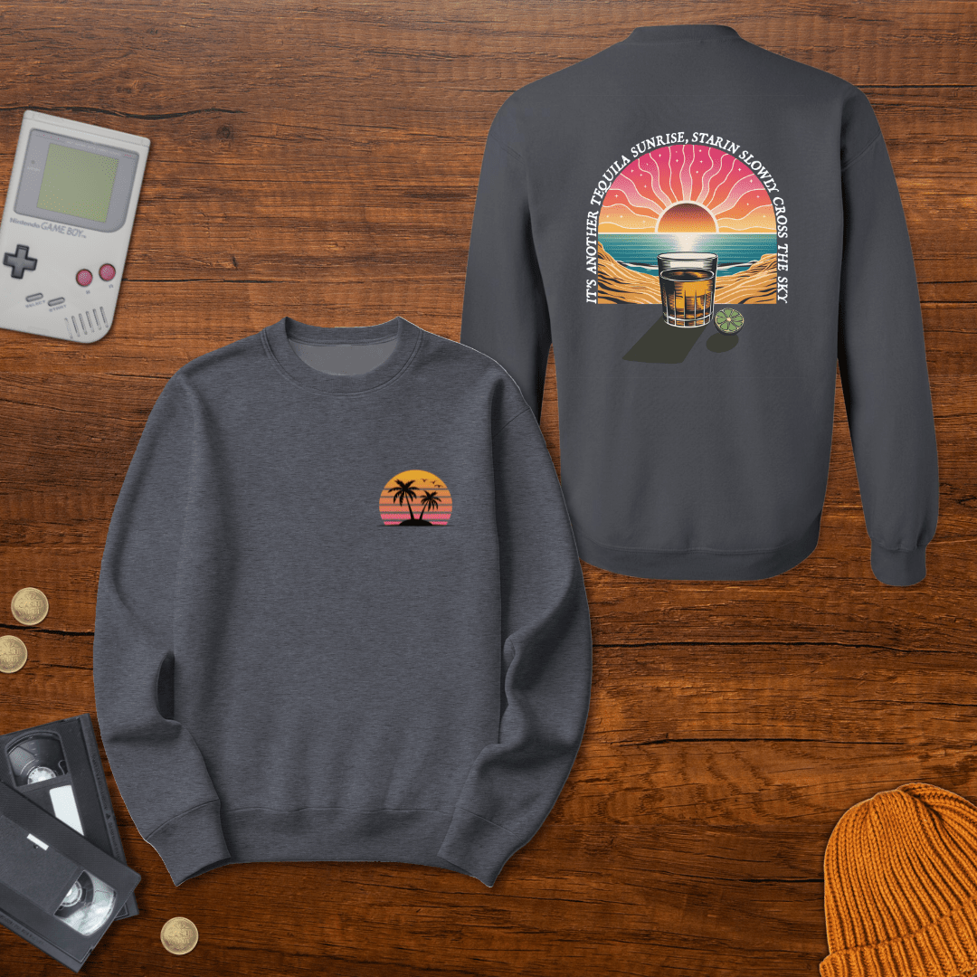 Printify Sweatshirt S / Graphite Heather Paradise - Sweatshirt