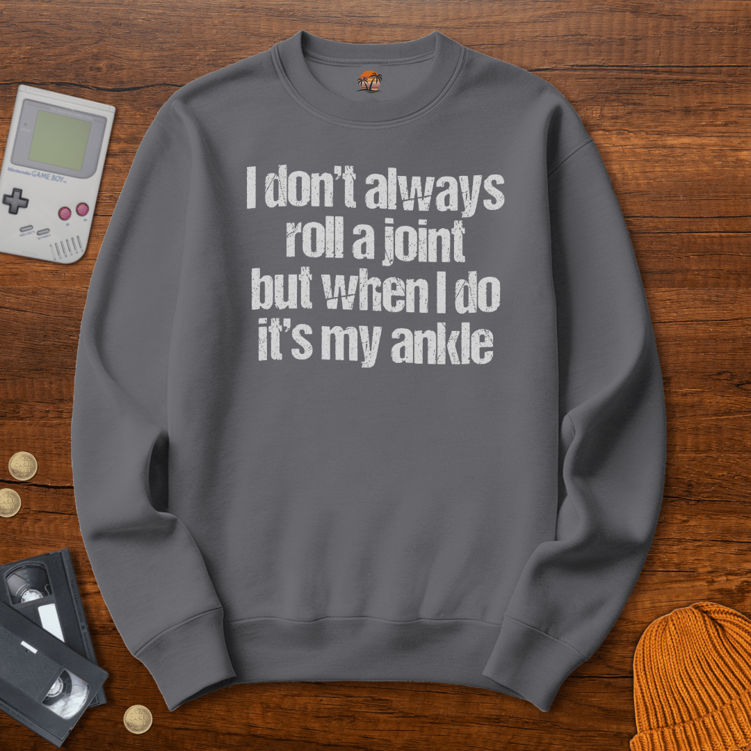 Printify Sweatshirt S / Graphite Heather roll my ankle - Sweatshirt