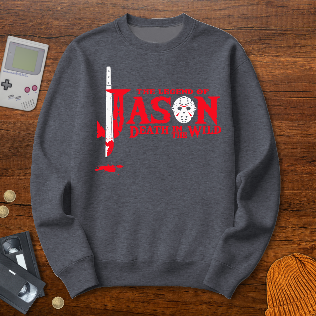 Printify Sweatshirt S / Graphite Heather The Legend of Jason - Sweatshirt
