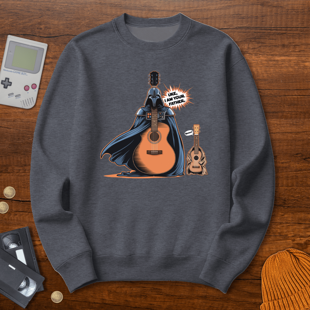 Printify Sweatshirt S / Graphite Heather Uke I am your father - Sweatshirt