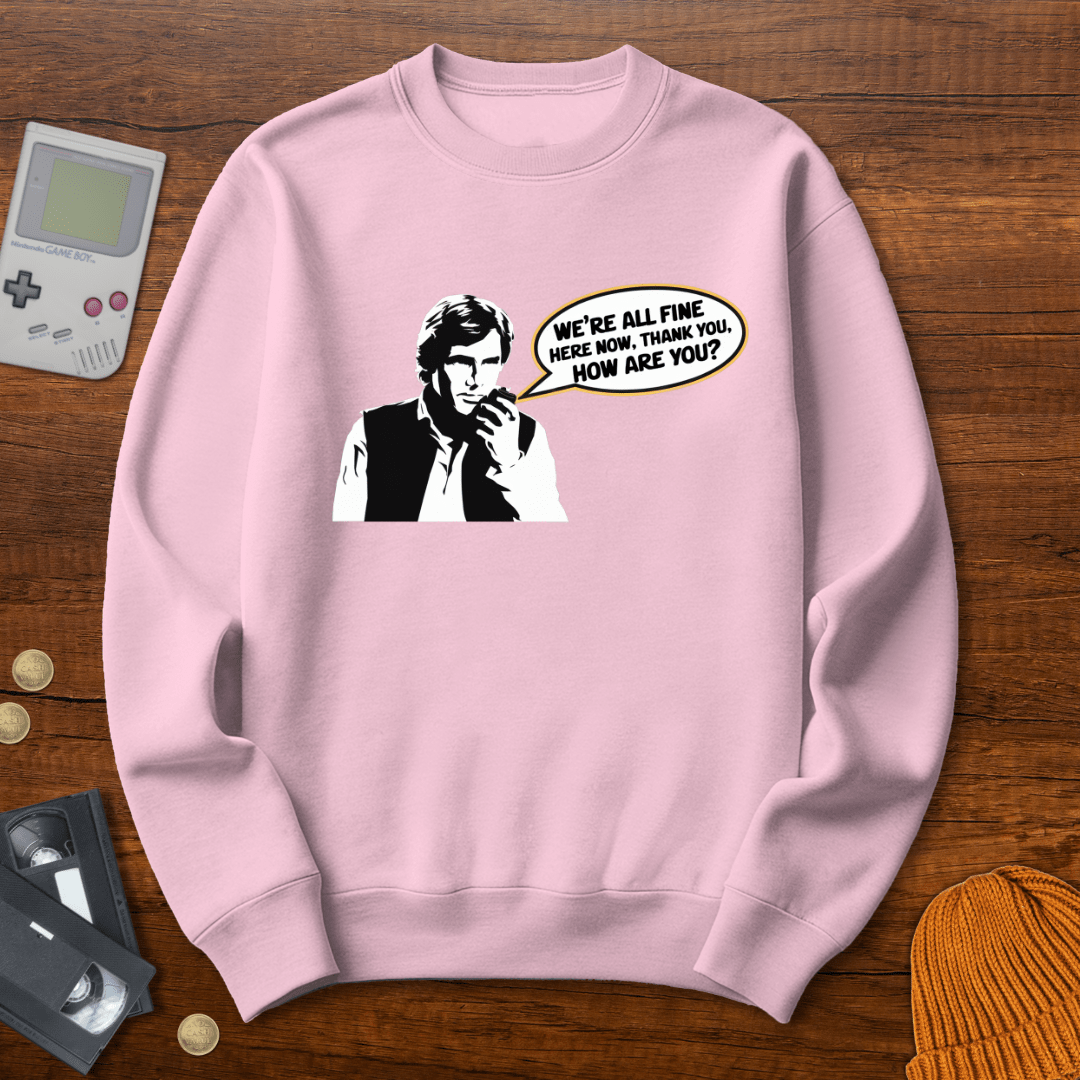Printify Sweatshirt S / Light Pink All Fine - Sweatshirt