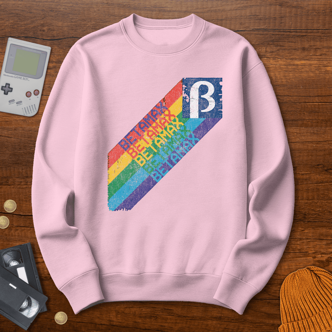 Printify Sweatshirt S / Light Pink Betamax - Sweatshirt